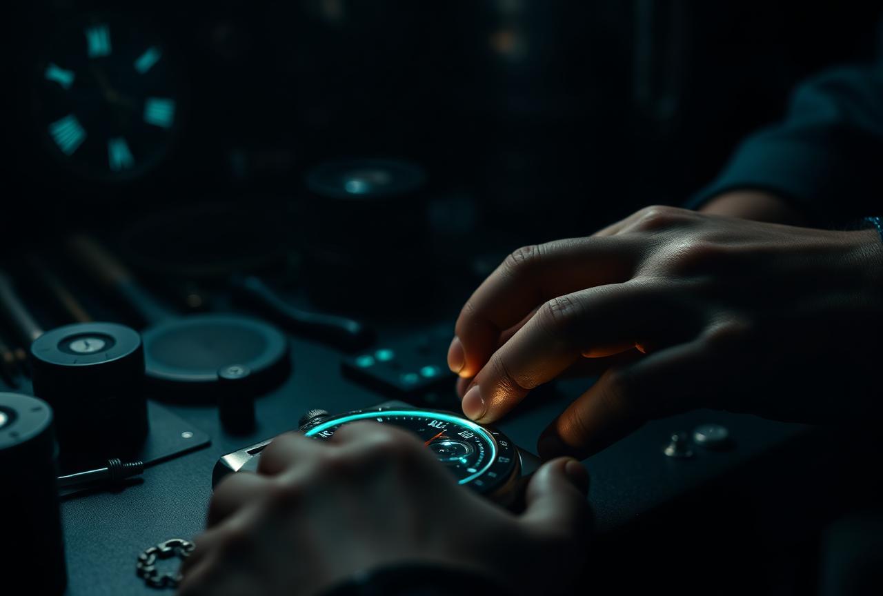 Master watchmaker assembling digital interface